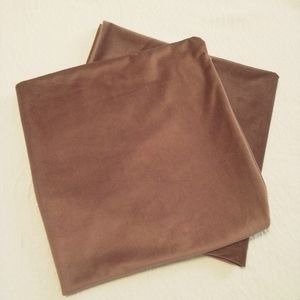 BEAUTIFUL CRUSH MAUVE 25X25 PILLOW COVERS (2)